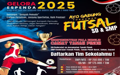 GELORA ESPENDA 2025: Turnamen Futsal Perdana, Perebutkan Piala Bergilir Camat Tanah Pinoh!